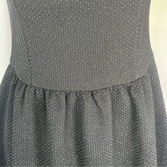 Anthropologie HD in Paris Starry Night Fit & Flare Sleeveless Dress Black/Silver - Picture 5 of 9